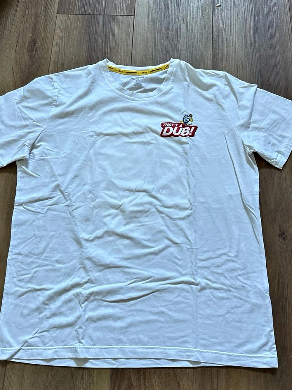 Under Armour Curry 30 Graphic T-Shirt White & Yellow 2XL